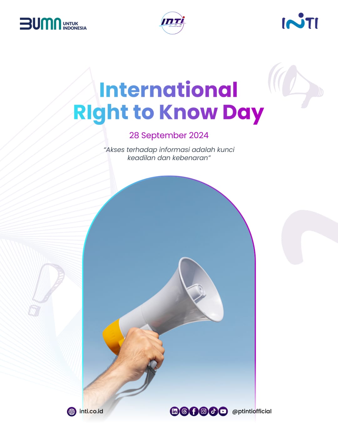 UCAPAN RIGHT TO KNOW DAY